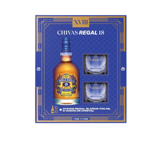WHISKY CHIVAS REGAL 18 AÑOS * 700 ML ESTUCHE