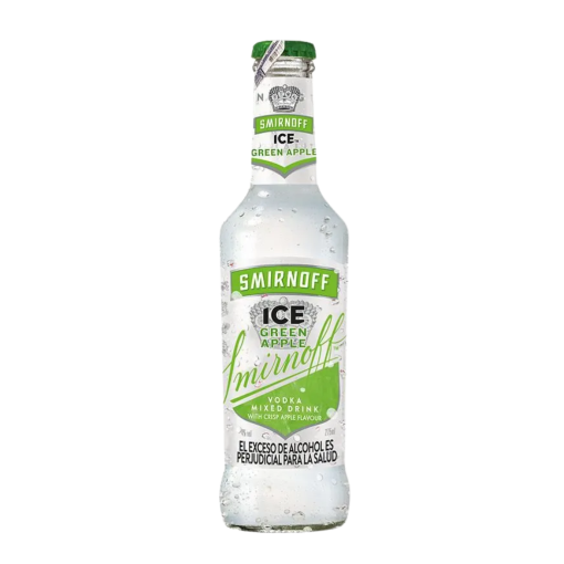 COCTEL SMIRNOFF ICE GREEN APPLE BOTELLA * 275 ML