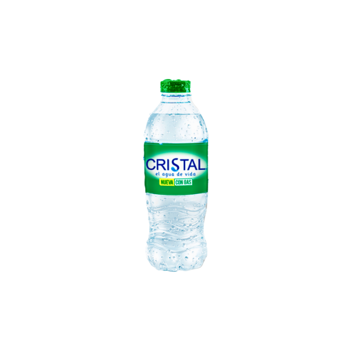 AGUA CRISTAL CON GAS * 250 ML