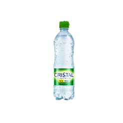 AGUA CRISTAL CON GAS * 600 ML