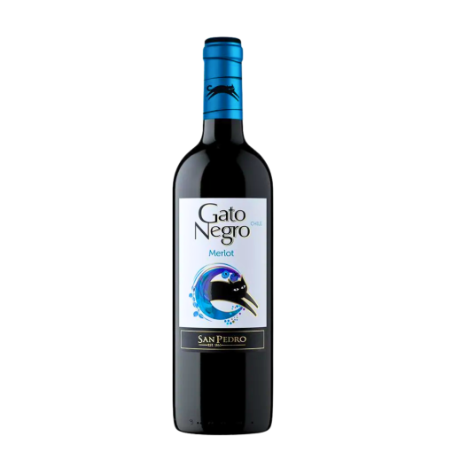 VINO TINTO GATO NEGRO MERLOT * 750 ML