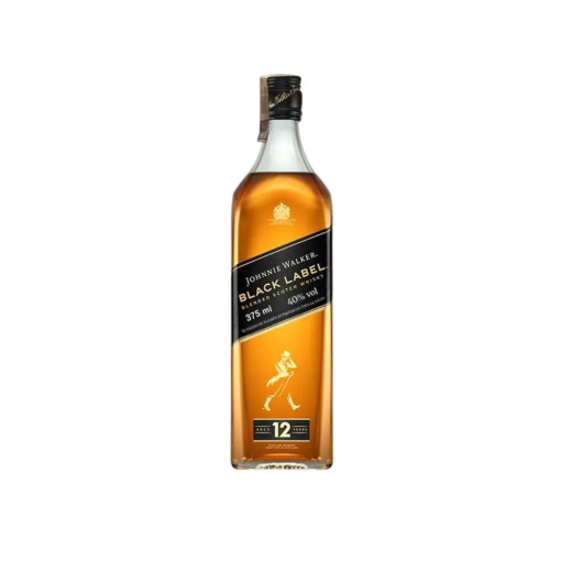 WHISKY JOHNNIE WALKER BLACK LABEL 12 AÑOS * 375 ML