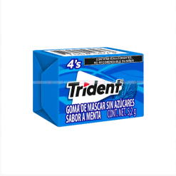 CHICLE TRIDENT 4S MENTA * 5.2 GR
