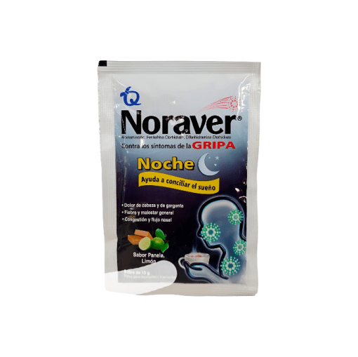 NORAVER GRIPA NOCHE SOBRE * 15 GR