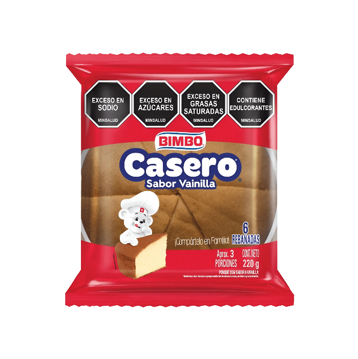 PONQUE BIMBO CASERO VAINILLA * 220 GR