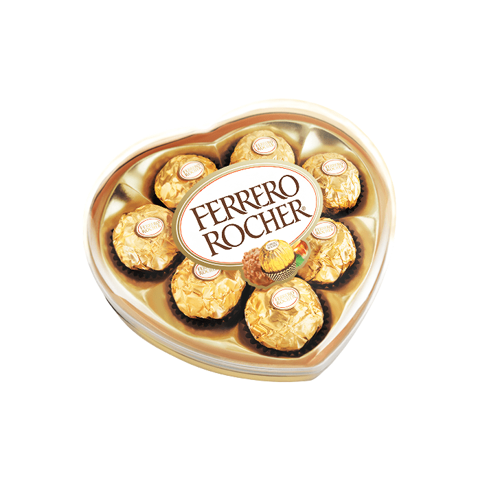 CHOCOLATE FERRERO ROCHER CORAZON * 100 GR
