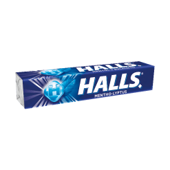 HALLS BARRA MENTOL LYPTUS AZUL * 25.2 GR