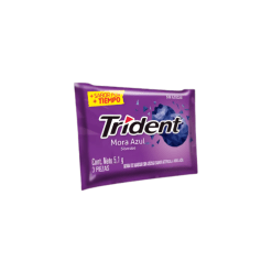 CHICLE TRIDENT MORA AZUL 3 UND * 5.1 GR