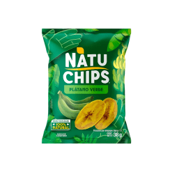 NATUCHIPS PLATANO VERDE * 38 GR