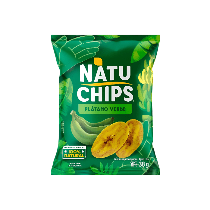 NATUCHIPS PLATANO VERDE * 38 GR
