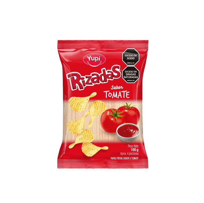 PAPA RIZADAS TOMATE * 105 GR