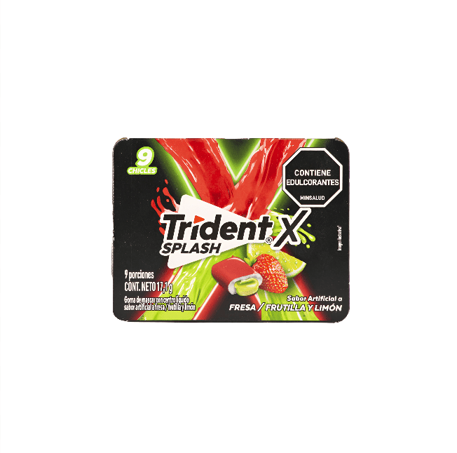 CHICLE TRIDENT SPLASH FRESA * 17.1 GR