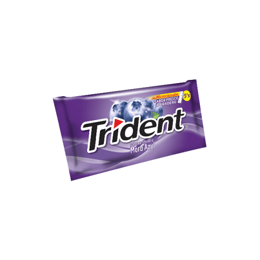 CHICLE TRIDENT BARRA MORA AZUL 5 UND * 8.5 GR