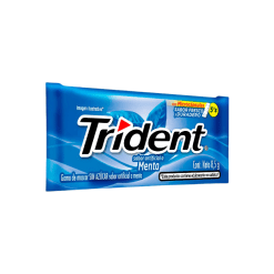 CHICLE TRIDENT BARRA MENTA 5 UND * 8.5 GR