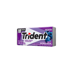 CHICLE TRIDENT VALUPACK MORA AZUL * 18 UND