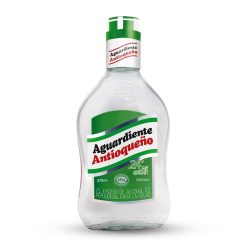 AGUARDIENTE ANTIOQUEÑO TAPA VERDE SIN AZUCAR * 375 ML
