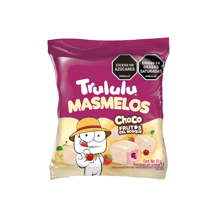 TRULULU MASMELOS CHOCO FRUTOS DEL BOSQUE * 50 GR