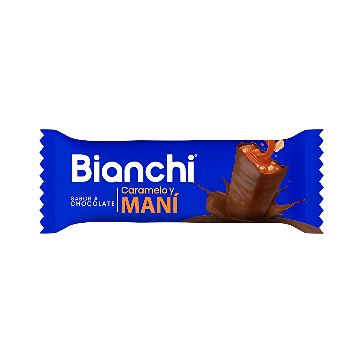 CHOCOLATINA BIANCHI CARAMELO & MANI BARRA * 40 GR