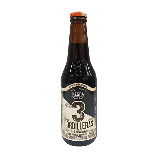 CERVEZA TRES CORDILLERAS NEGRA BOTELLA * 300 ML