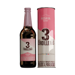 CERVEZA TRES CORDILLERAS ROSADA BOTELLA * 750 ML