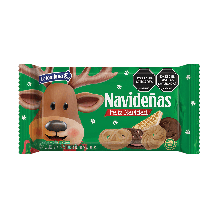 GALLETA COLOMBINA NAVIDAD * 200 GR